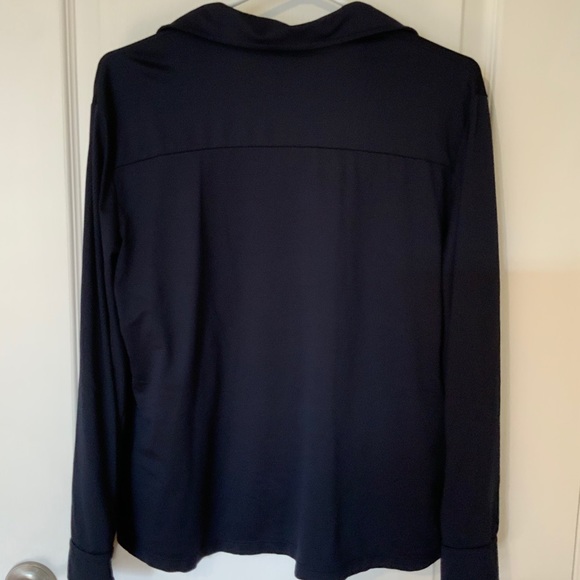 🍁Olsen -Ladies Dark Navy Blue Polyester Blouse. - Picture 3 of 3